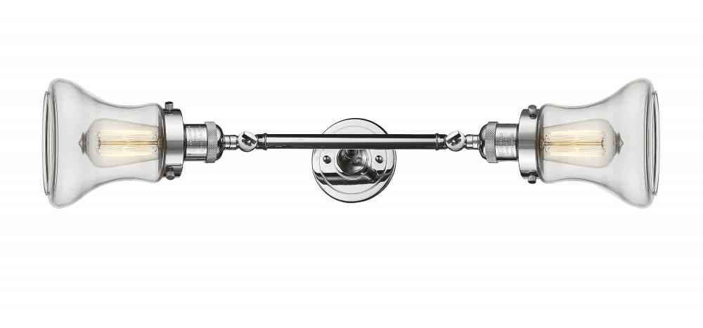 Bellmont - 2 Light - 6 inch - Polished Chrome - Adjustable Bath Vanity Light