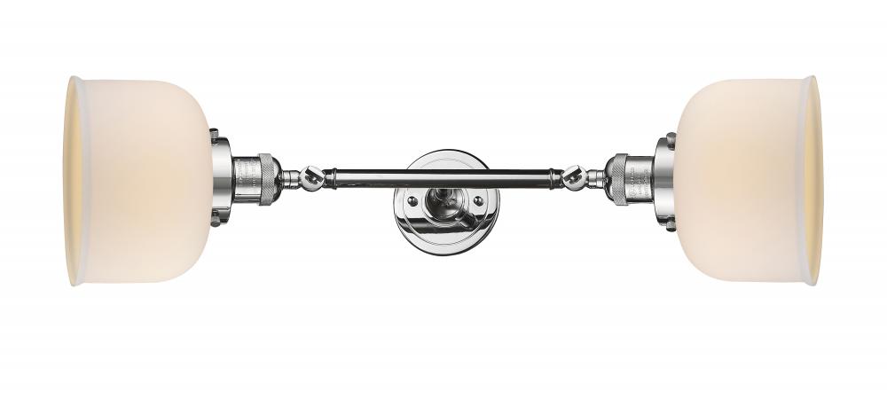 Bell - 2 Light - 8 inch - Polished Chrome - Adjustable Bath Vanity Light