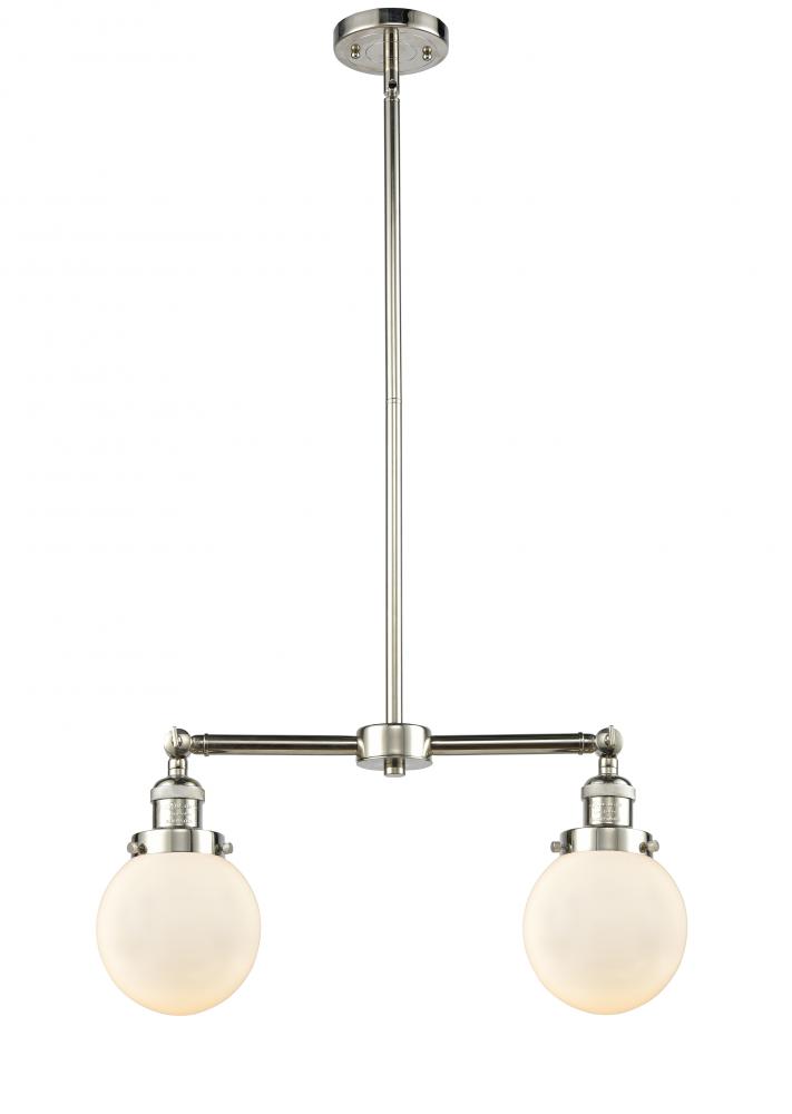 Beacon - 2 Light - 23 inch - Polished Nickel - Stem Hung - Adjustable Island Light