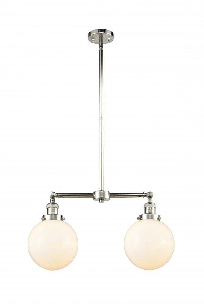 Beacon - 2 Light - 25 inch - Polished Nickel - Stem Hung - Adjustable Island Light