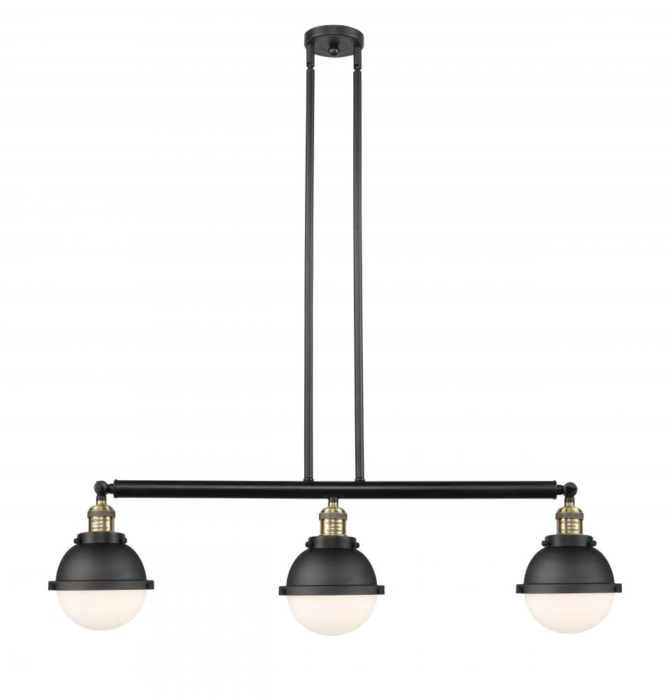Hampden - 3 Light - 40 inch - Black Antique Brass - Stem Hung - Adjustable Island Light