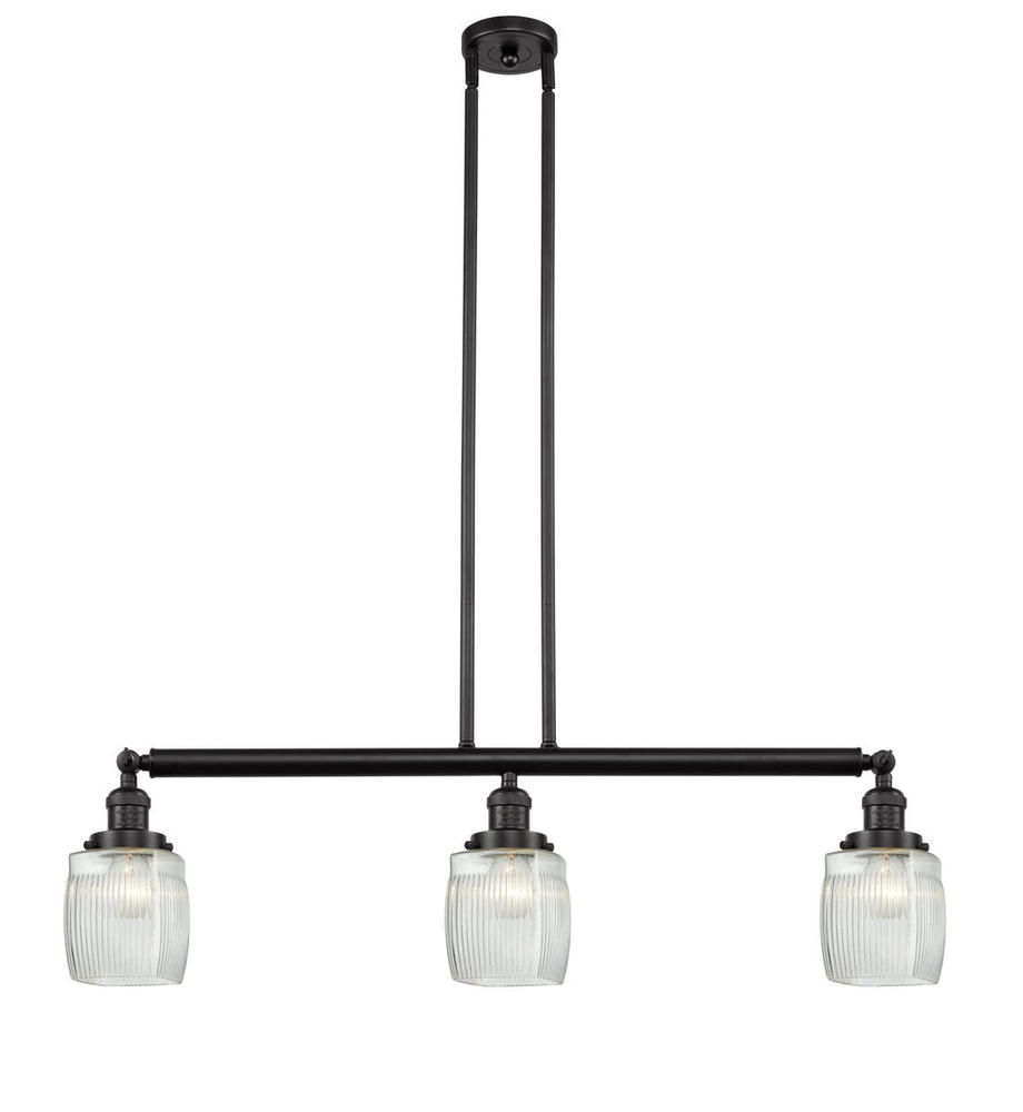 Colton - 3 Light - 38 inch - Oil Rubbed Bronze - Stem Hung - Adjustable Island Light