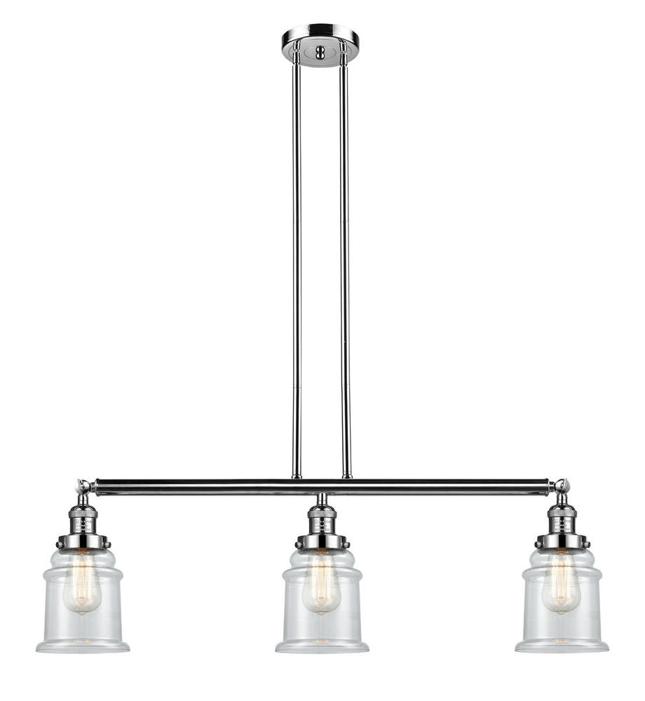 Canton - 3 Light - 39 inch - Polished Nickel - Stem Hung - Adjustable Island Light