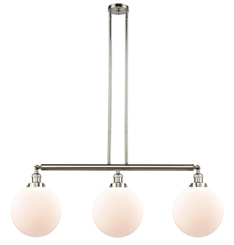 Beacon - 3 Light - 42 inch - Polished Nickel - Stem Hung - Adjustable Island Light