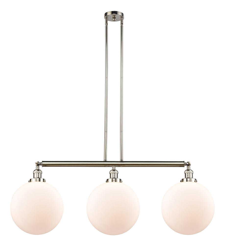 Beacon - 3 Light - 44 inch - Polished Nickel - Stem Hung - Adjustable Island Light