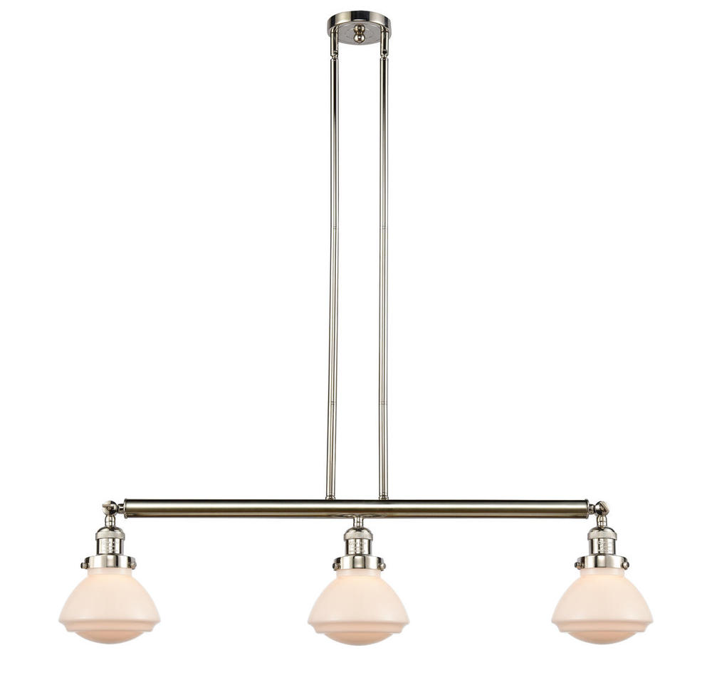 Olean - 3 Light - 39 inch - Polished Nickel - Stem Hung - Adjustable Island Light