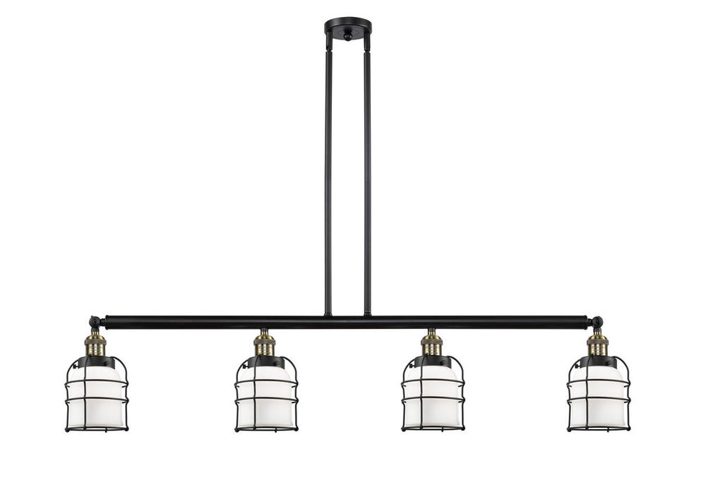 Bell Cage - 4 Light - 50 inch - Black Antique Brass - Stem Hung - Adjustable Island Light