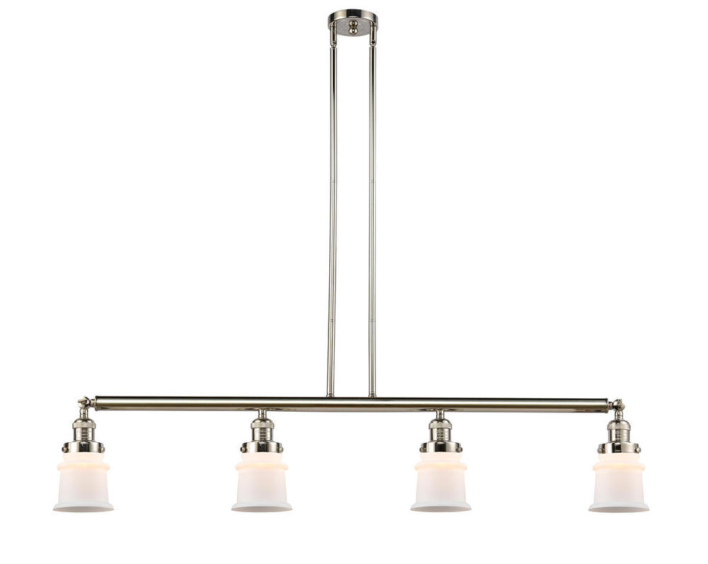 Canton - 4 Light - 51 inch - Polished Nickel - Stem Hung - Adjustable Island Light