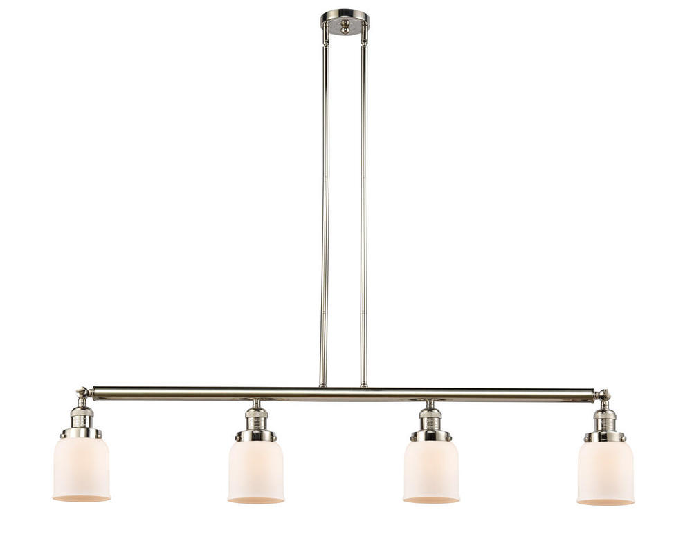 Bell - 4 Light - 50 inch - Polished Nickel - Stem Hung - Adjustable Island Light