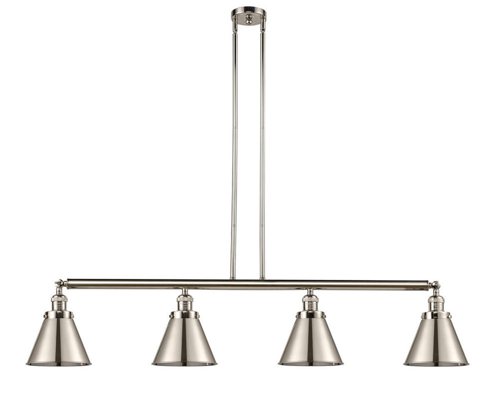 Appalachian - 4 Light - 52 inch - Polished Nickel - Stem Hung - Adjustable Island Light