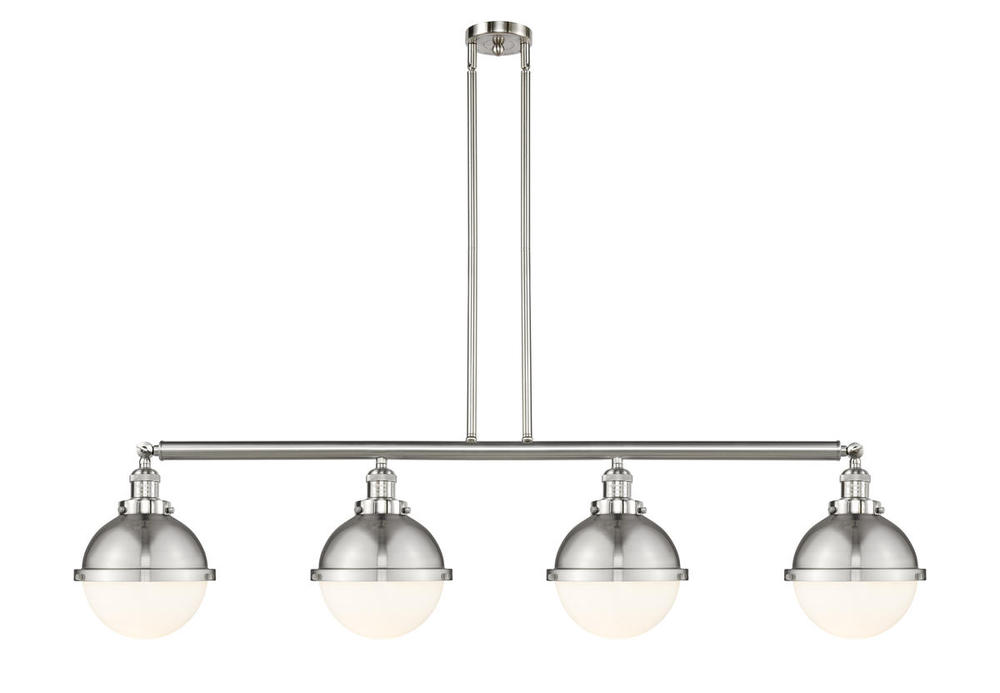 Hampden - 4 Light - 54 inch - Brushed Satin Nickel - Stem Hung - Adjustable Island Light