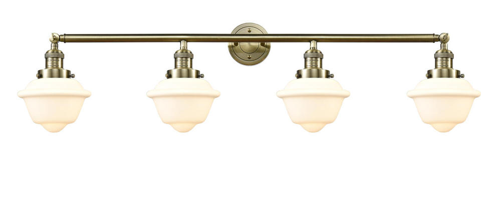 Oxford - 4 Light - 46 inch - Antique Brass - Adjustable Bath Vanity Light
