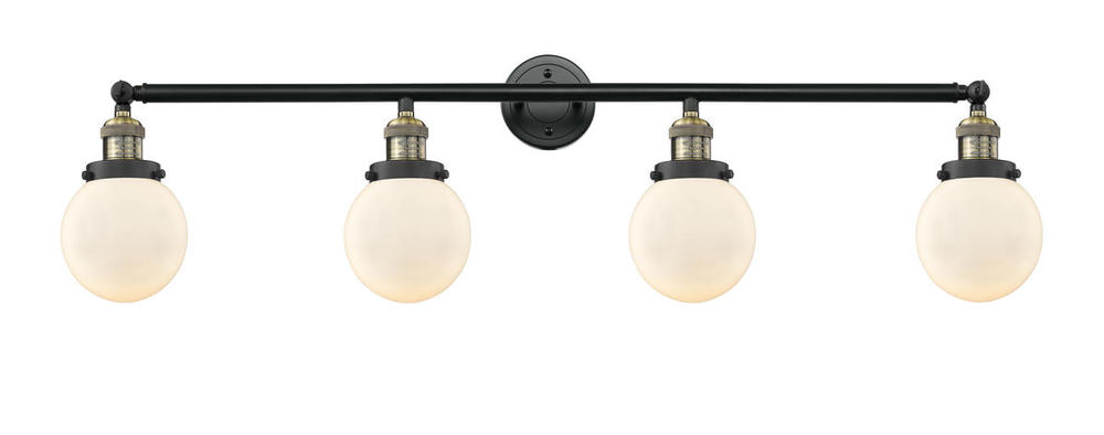 Beacon - 4 Light - 42 inch - Black Antique Brass - Adjustable Bath Vanity Light