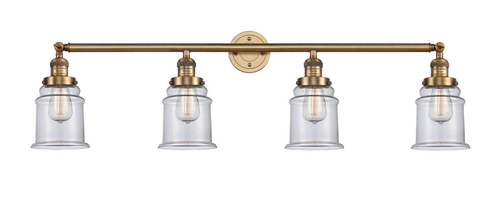 Canton - 4 Light - 42 inch - Brushed Brass - Adjustable Bath Vanity Light