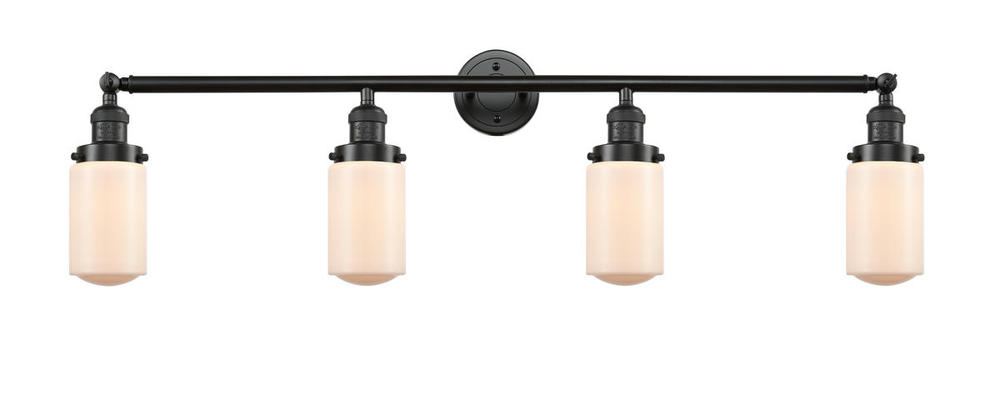 Dover - 4 Light - 43 inch - Oil Rubbed Bronze - Adjustable Bath Vanity Light