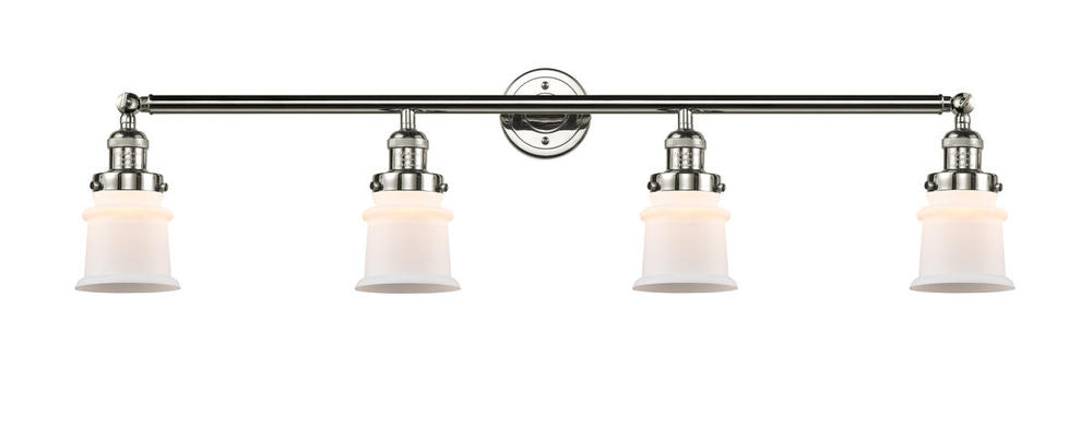 Canton - 4 Light - 42 inch - Polished Nickel - Adjustable Bath Vanity Light