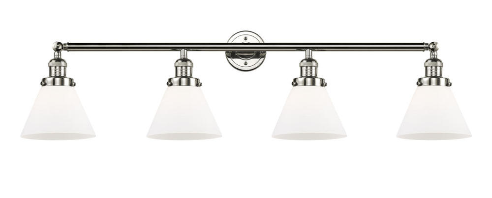 Cone - 4 Light - 44 inch - Polished Nickel - Adjustable Bath Vanity Light