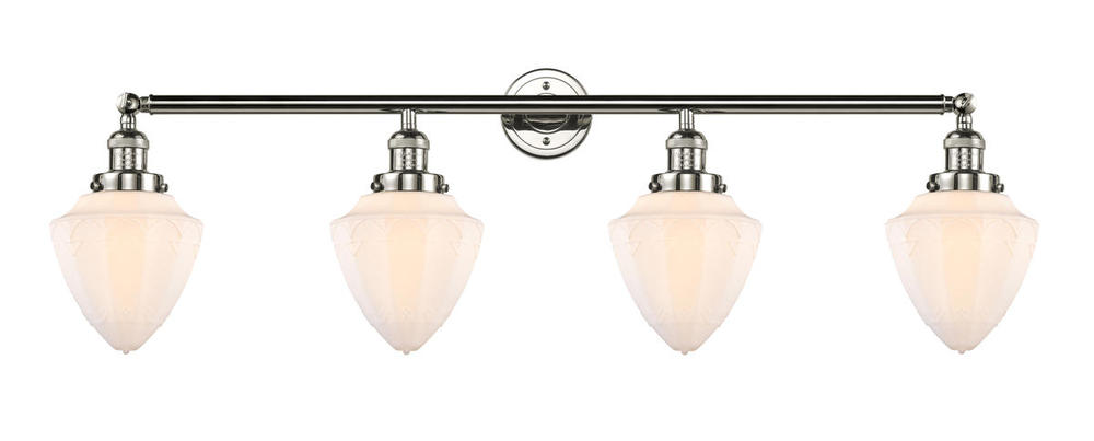 Bullet - 4 Light - 46 inch - Polished Nickel - Adjustable Bath Vanity Light