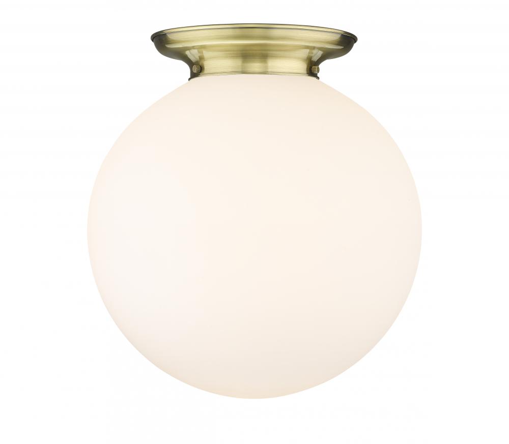 Beacon - 1 Light - 18 inch - Antique Brass - Flush Mount