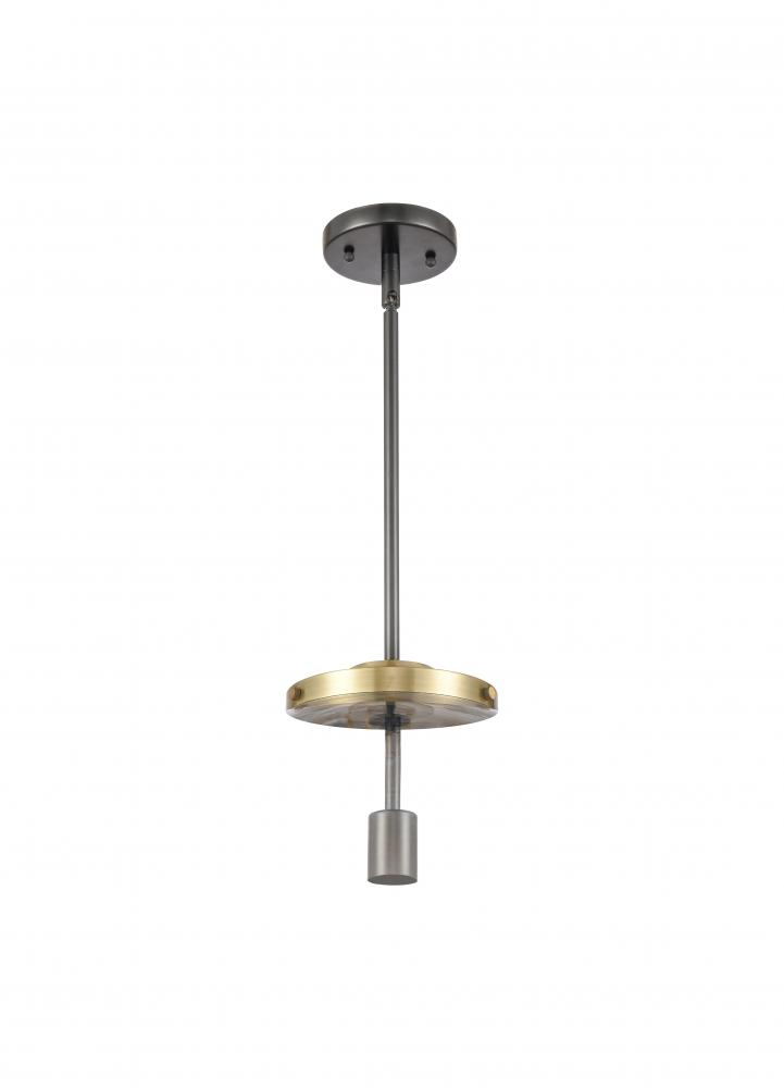 Lake Placid - 1 Light - 7 inch - Black Antique Brass - Pendant