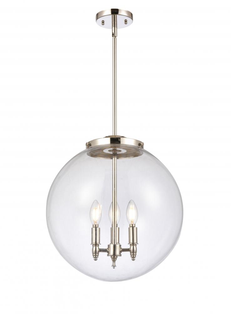 Beacon - 3 Light - 16 inch - Polished Nickel - Stem hung - Pendant