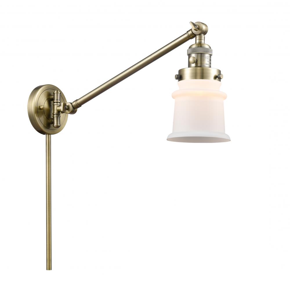 Canton - 1 Light - 8 inch - Antique Brass -Adjustable Swing Arm