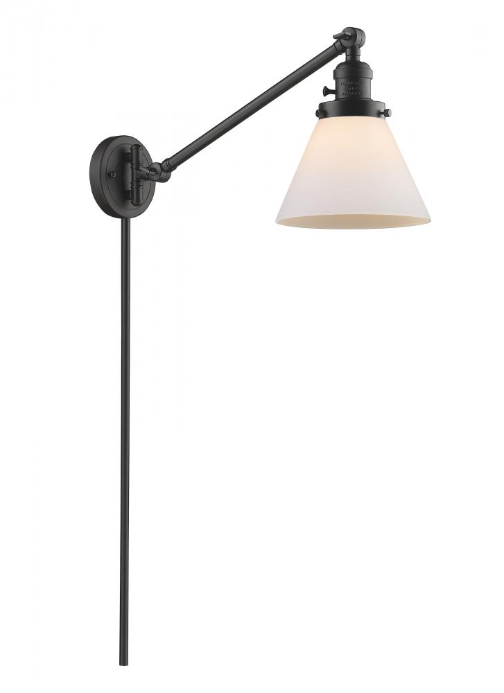 Cone - 1 Light - 8 inch - Oil Rubbed Bronze -Adjustable Swing Arm