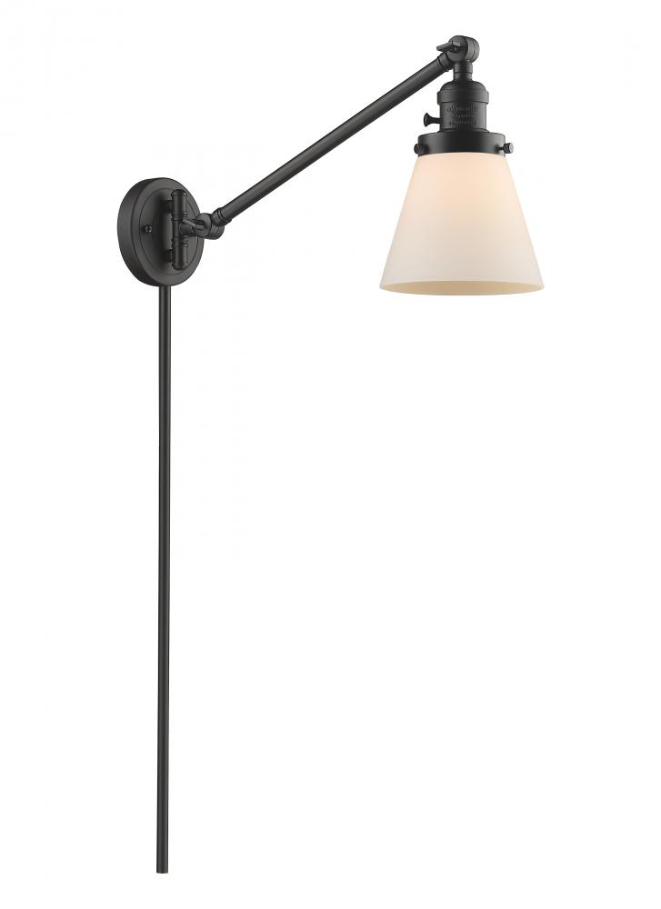 Cone - 1 Light - 8 inch - Oil Rubbed Bronze -Adjustable Swing Arm