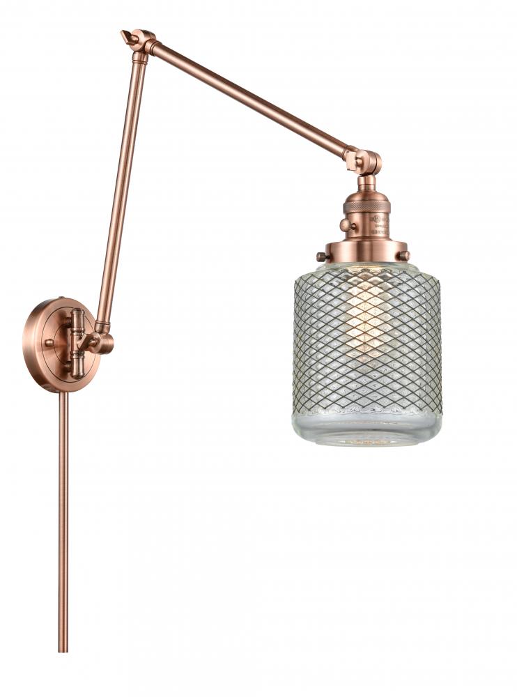 Stanton - 1 Light - 6 inch - Antique Copper -Adjustable Swing Arm