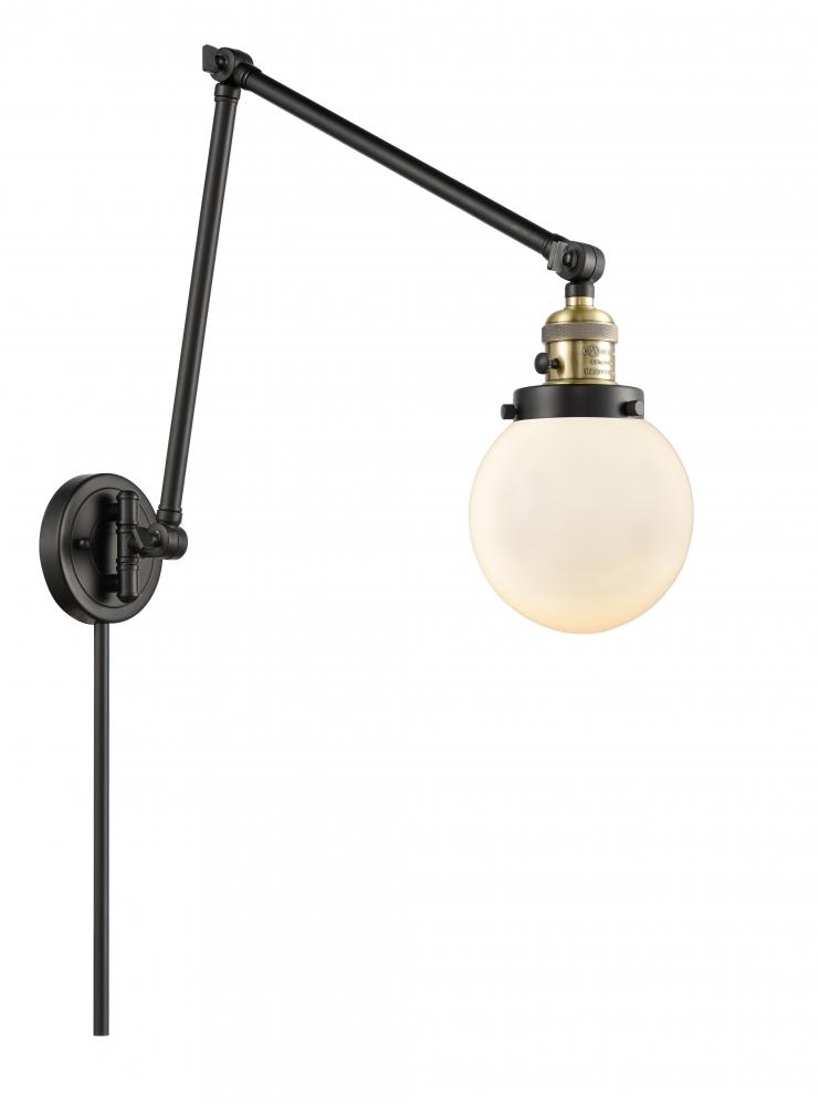 Beacon - 1 Light - 6 inch - Black Antique Brass -Adjustable Swing Arm