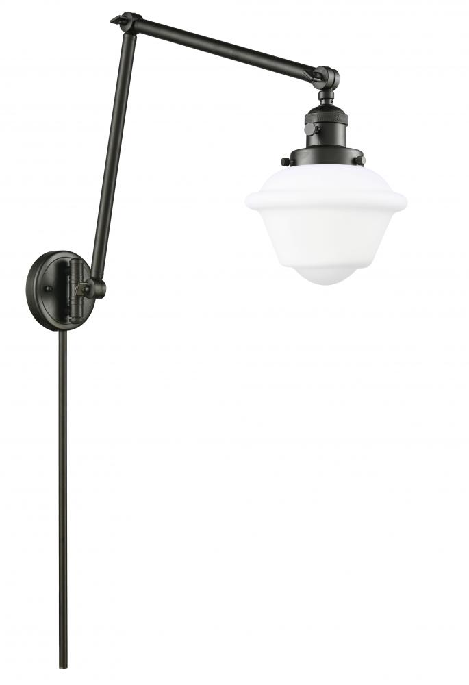 Oxford - 1 Light - 8 inch - Oil Rubbed Bronze -Adjustable Swing Arm