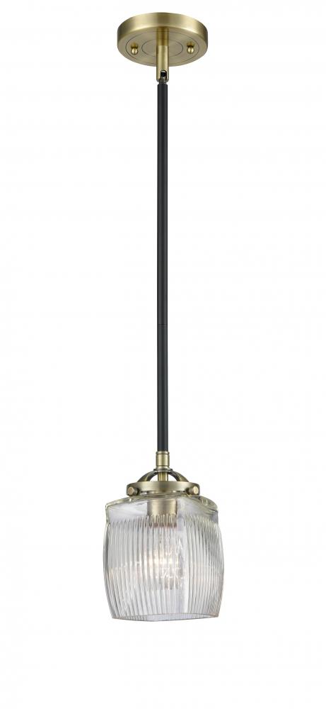 Colton - 1 Light - 6 inch - Black Antique Brass - Stem hung - Mini Pendant