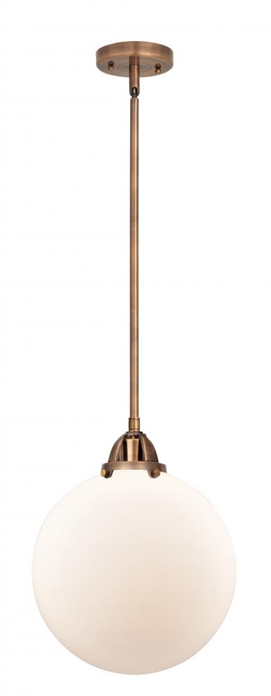 Beacon - 1 Light - 12 inch - Antique Copper - Stem hung - Mini Pendant