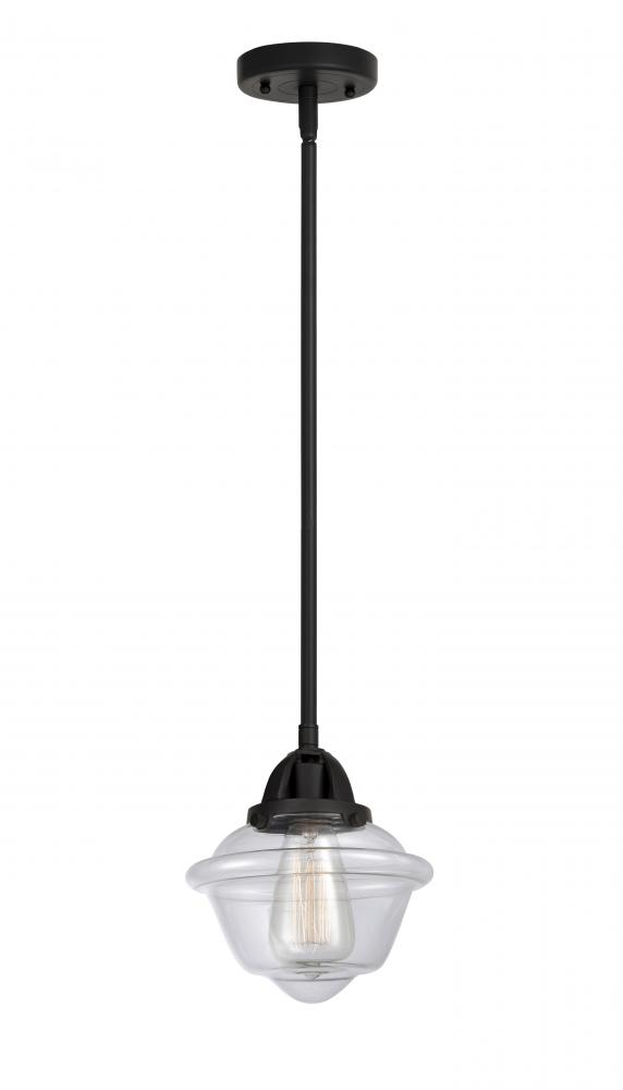 Oxford - 1 Light - 8 inch - Matte Black - Stem hung - Mini Pendant