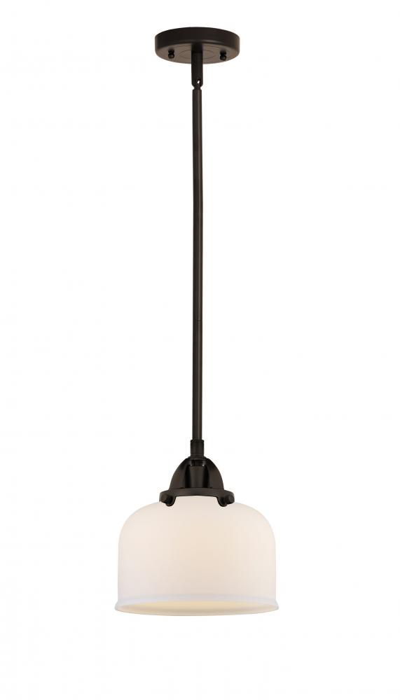 Bell - 1 Light - 8 inch - Oil Rubbed Bronze - Stem hung - Mini Pendant