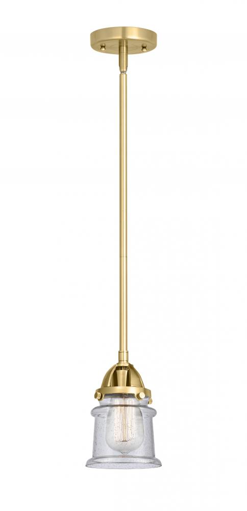 Canton - 1 Light - 5 inch - Satin Gold - Stem hung - Mini Pendant