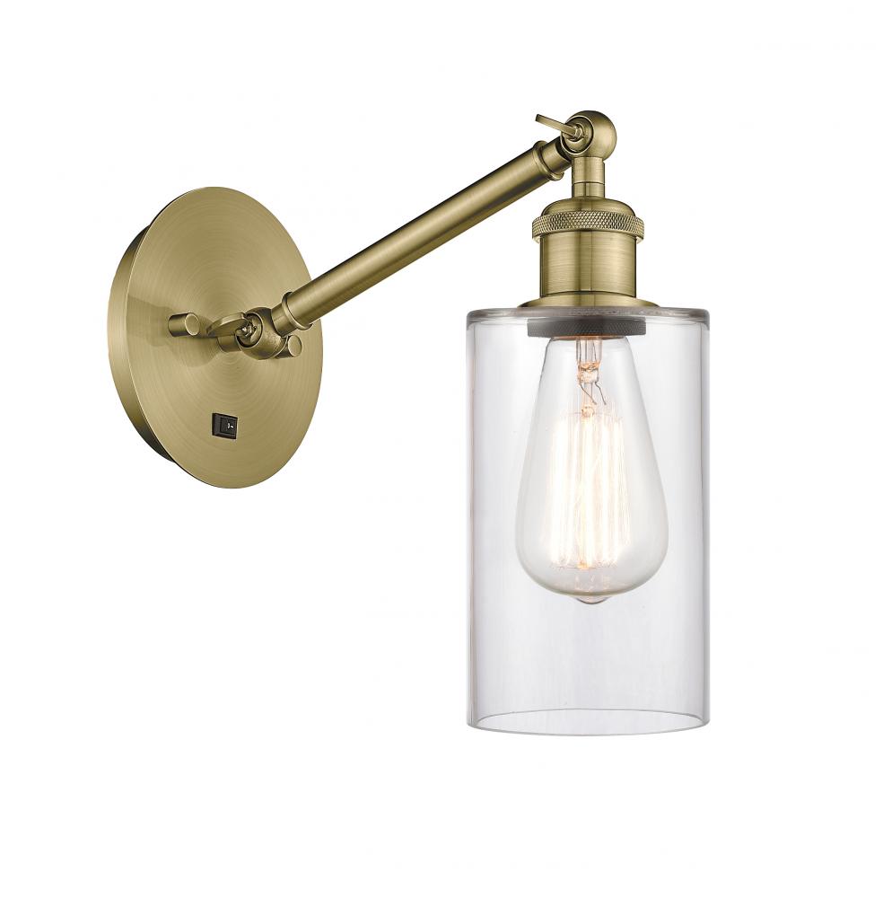 Clymer - 1 Light - 4 inch - Antique Brass - Adjustable Sconce