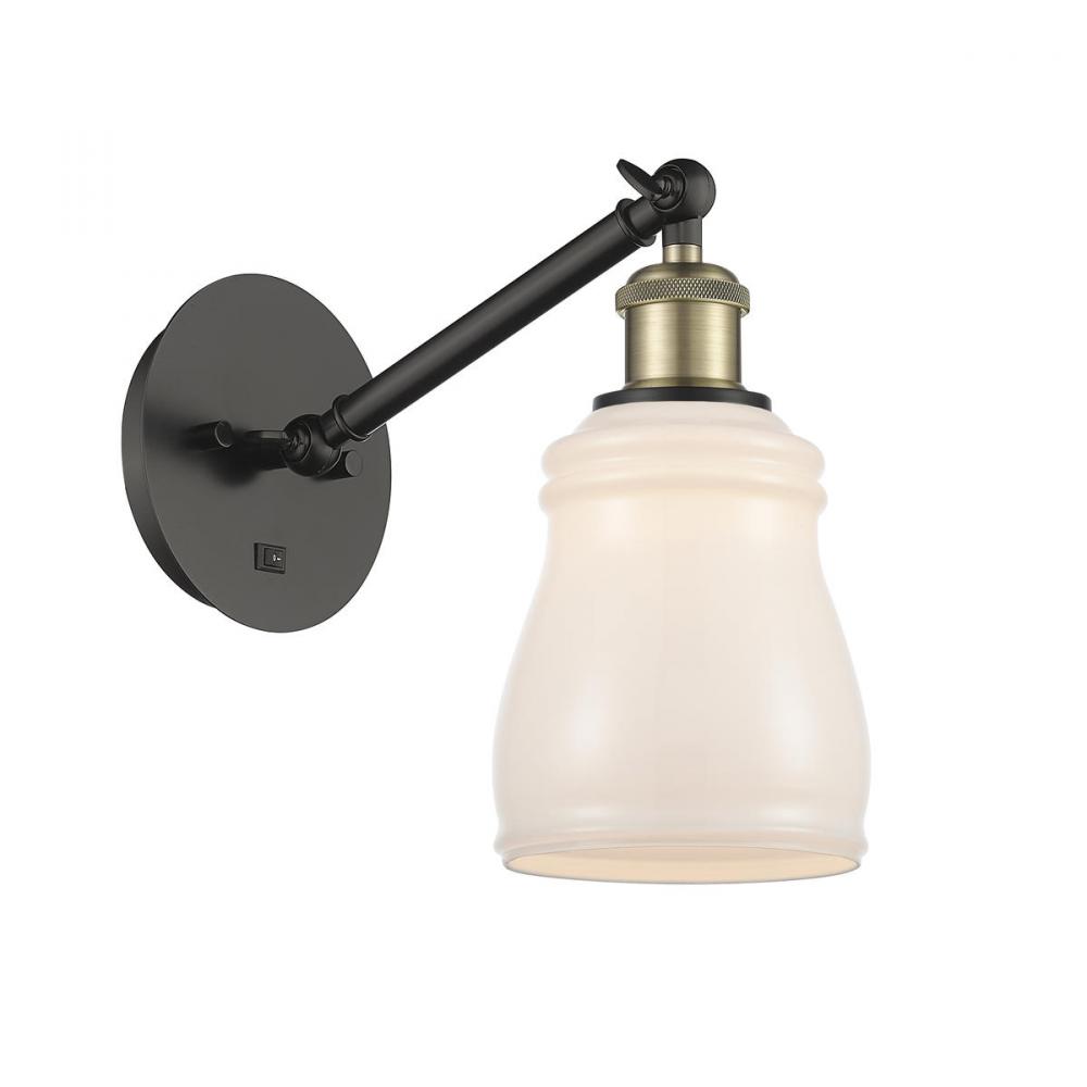 Ellery - 1 Light - 5 inch - Black Antique Brass - Adjustable Sconce