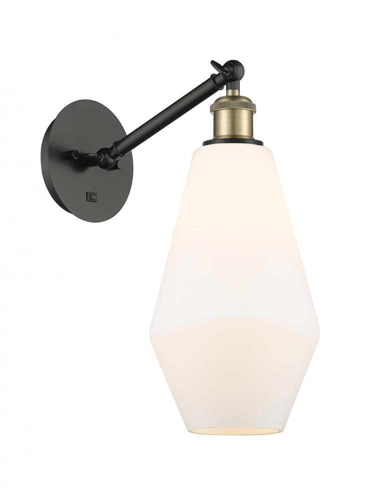 Cindyrella - 1 Light - 7 inch - Black Antique Brass - Adjustable Sconce