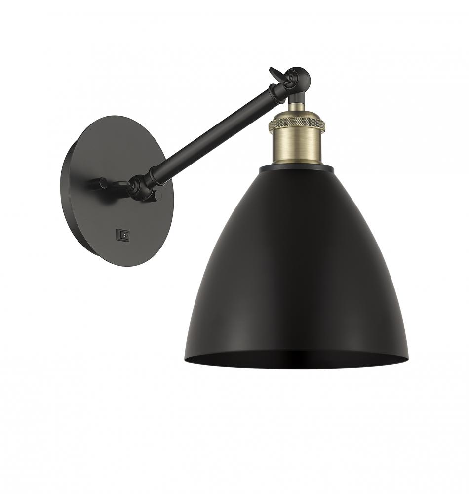 Bristol - 1 Light - 8 inch - Black Antique Brass - Adjustable Sconce
