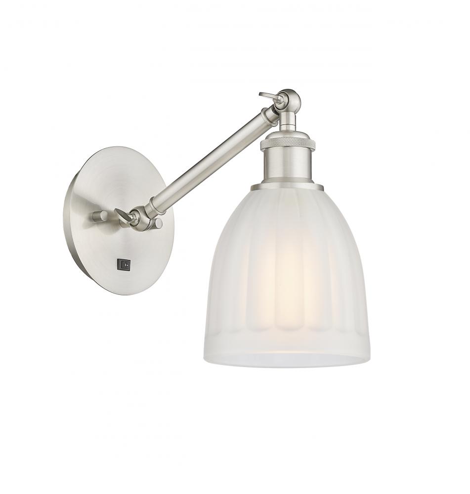 Brookfield - 1 Light - 6 inch - Brushed Satin Nickel - Adjustable Sconce