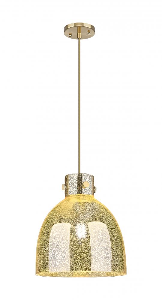 Newton Bell - 1 Light - 12 inch - Champagne Bronze - Cord hung - Pendant