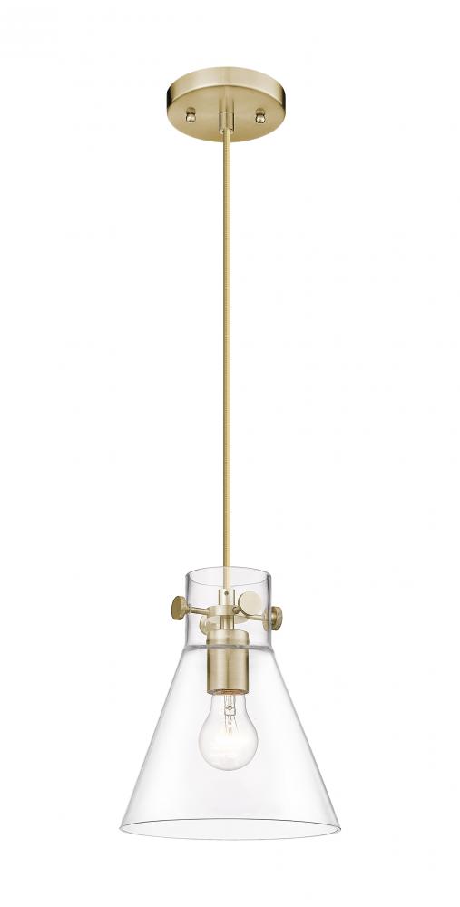 Newton Cone - 1 Light - 8 inch - Champagne Bronze - Cord hung - Pendant