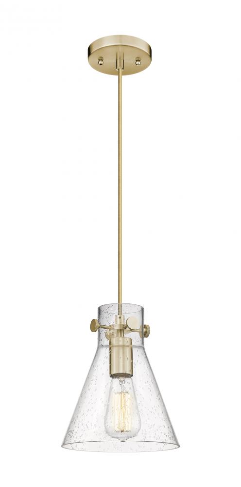 Newton Cone - 1 Light - 8 inch - Champagne Bronze - Cord hung - Pendant