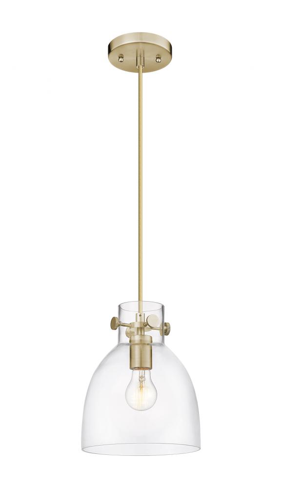 Newton Bell - 1 Light - 8 inch - Champagne Bronze - Cord hung - Pendant