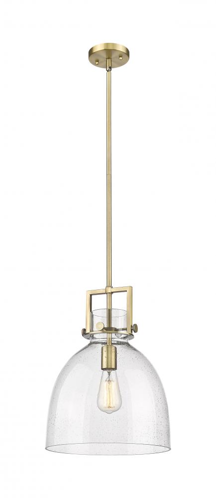Newton Bell - 1 Light - 12 inch - Brushed Brass - Mini Pendant
