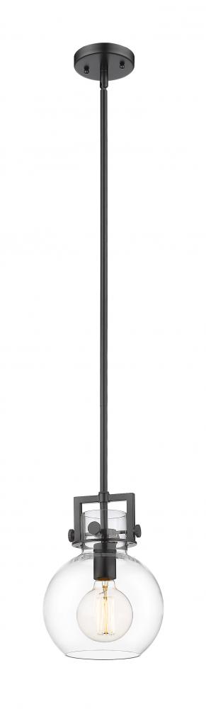 Newton Sphere - 1 Light - 8 inch - Matte Black - Mini Pendant