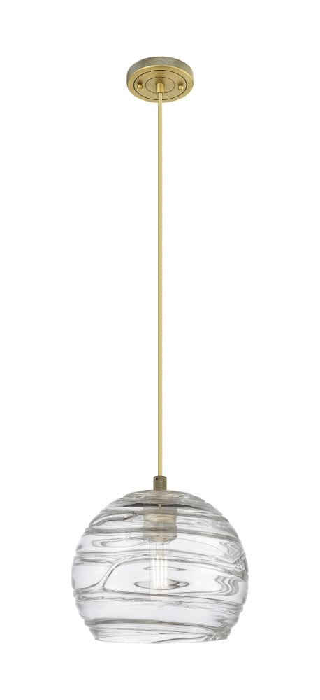 Crown Point - 1 Light - 8 inch - Brushed Brass - Pendant