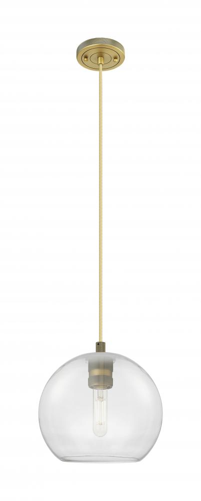Crown Point - 1 Light - 8 inch - Brushed Brass - Pendant