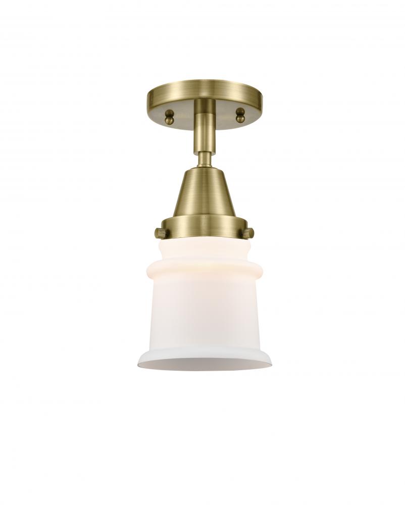 Canton - 1 Light - 6 inch - Antique Brass - Semi-Flush Mount